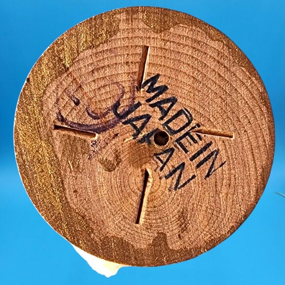 Vintage 1950s Chenille Snowman Ornament Red Nose Hat Scarf Banjo Putz Japan - Picture 10 of 10